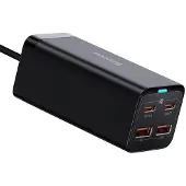 Baseus Gan3 Pro chargeur secteur, 2X Usb-C, 2X Usb, 65W (Noir)
