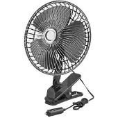 LTC Ventilateur de voiture LTC LXWTS1 12V, diamètre 15,2cm avec clip
