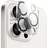 Crong Verre de protection de l'objectif IP 15Pro/15ProMax (1 pcs, Apple iPhone 15 Pro, Apple iPhone 15 Pro Max), Téléphone portable : film de protection, Transparent