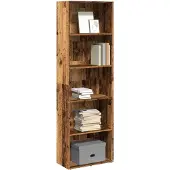 vidaXL Bibliothèque vieux bois 60x30x189 cm bois d'ingénierie
