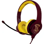 OTL TECHNOLOGIES Harry Potter Hogwarts Crest Casque Avec fil Arceau Jouer Bourgogne, Jaune