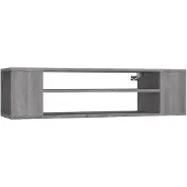 vidaXL Armoire TV murale Gris Sonoma 100x30x26,5 cm Matériau dérivé du bois
