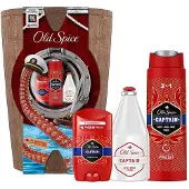Old Spice dans un tonneau en bois - déodorant solide + gel douche + après-rasage