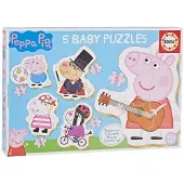 Educa Borras Lot de 5 puzzles Peppa Pig Educa