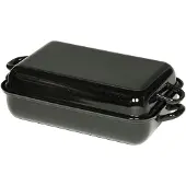 Riess Cocotte Profi 37x26x12,5cm noir émaillé avec couvercle