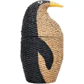 Bloomingville Mini Tazia Mand Avec Couvercle | Noir | Banyuan Gras | 82043346