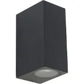 QAZQA Applique murale moderne noire 2 lumières IP44 - Baleno