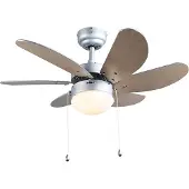 QAZQA Ventilateur de plafond gris - Fresh 3