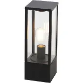 QAZQA Lampadaire industriel noir 40 cm IP44 - Charlois
