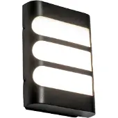 QAZQA Applique murale moderne noire avec LED IP44 - Gaev