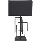 By Rydens Lampe de table Paragon noir mat 69cm