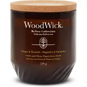 Woodwick Ginger & Turmeric bougie parfumée avec mèche en bois 184 g