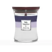 Woodwick Trilogy Evening Luxe bougie parfumée 275 g