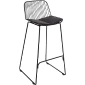 Beliani Ensemble de 2 chaises de bar noir Pensacola Lumarko !