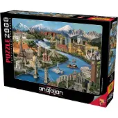 AnaTolian Puzzle ANATOLIEN Merveilles du monde 2000 pièces