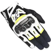 Alpinestars SMX-2 Air Carbon V2 Noir Blanc Jaune Gants Taille 3XL