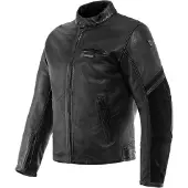 Dainese Blouson en cuir de moto Merak, noir, 48