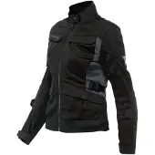Dainese Veste textile pour moto Desert Tex pour femme, noir/gris, 46