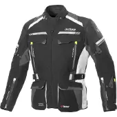 Büse Highland 2 blouson textile pour moto, noir/gris clair, 54