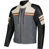 Rusty Stitches Steve Blouson en cuir de moto Taille