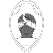 AGV K-6/K-6 S S26 Coussinets de couronne pour casque Taille