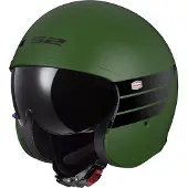 LS2 Of599 Spitfire Ii Retro Open Face Helmet Vert L