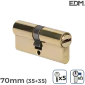 EDM Cylindre r13 Européen Caméra courte or laiton (70 mm)