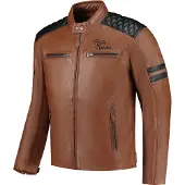 Rusty Stitches Jari V2 Blouson en cuir de moto Taille
