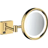 Hansgrohe Miroir de rasage AddStoris avec éclairage LED, finition or poli