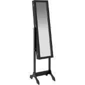 vidaXL Miroir sur pied noir 34x37x146 cm