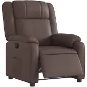vidaXL Fauteuil relax électrique marron similicuir