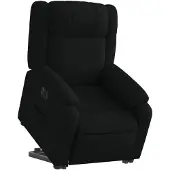 vidaXL Fauteuil relax releveur électrique noir tissu