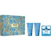 Versace Gel douche et bain parfumé 50ml/Baume après-rasage 50ml/Vaporisateur 50ml Man Eau Fraiche Giftset