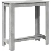 vidaXL Table de bar gris béton 102x50x103,5 cm Bois composite
