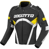 Bogotto Boomerang Imperméables Noir Yellow Blouson Textile Taille S