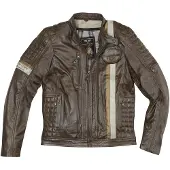 Black-Cafe London Barcelona Veste en cuir de moto