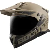 Bogotto FG-601 Duo Marron Fiberglass Enduro Casque Taille M