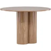 Ebuy24 Olivia table de salle à manger Ø110 cm mocca.