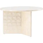 Ebuy24 Smögen table basse Ø70 cm beige.