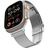 Spigen AMP07224 (Acier inoxydable), Sangles de montre, Argent