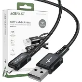 Acefast Mfi Usb - Lightning cable 1.8M, 2.4A Black (C4-02 A Black)