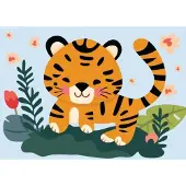 Bluebird Puzzle Le Bébé Tigre - 12 pièces puzzle enfant