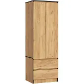 Akord Garde-robe en Chêne Craft avec Portes Coulissantes 60 cm