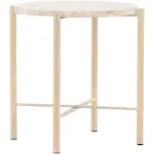 Ebuy24 Sandhamn table d’appoint Ø40 cm beige.