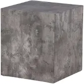 Ebuy24 York table d'angle 40x40x45cm gris foncé.
