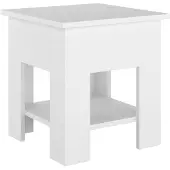 vidaXL Table basse blanche 40x40x42 cm Bois composite