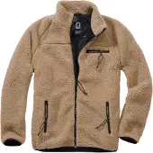 Brandit Veste en polaire camel / noir