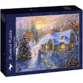 Bluebird Puzzle Puzzle de Noël Christmas Cottage - 2000 pièces
