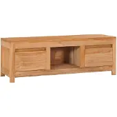 vidaXL Meuble TV 100x30x35 cm bois de teck massif