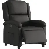vidaXL Fauteuil relax électrique noir cuir véritable